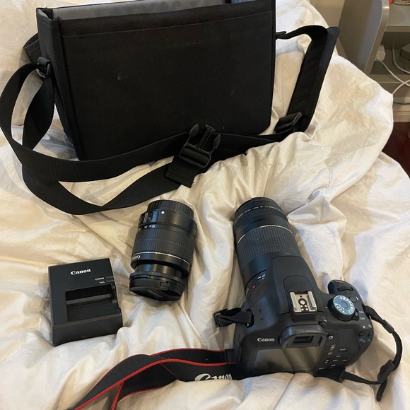 Cameras, Photo & Video Canon Eos Rebel T5 With Two Lenses Battery And